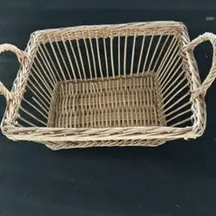 天然素材の長方形バスケット