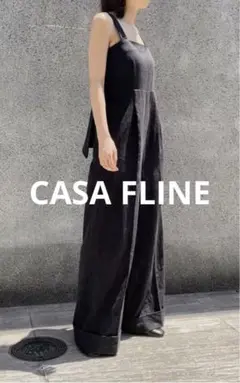 新品タグ付☆ CASA FLINE バックタイベア オールインワン