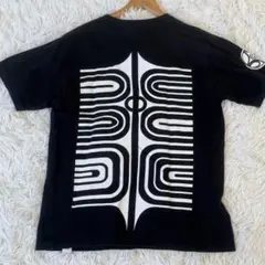 ENOIZ★個性派デザイン 半袖Tシャツ 黒 M　ブラック　おしゃれ　しっかり