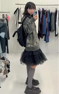 reel of lyricism tulle skirt : black
