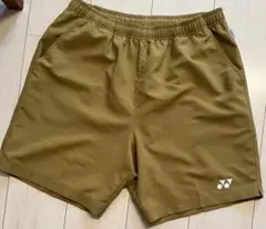 希少✨④ YONEX ハーフパンツ／ベリークール／ユニ L／キャメルゴールド 美品♪】YONEXハーフパンツ／ベリークール／ユニL／キャメル