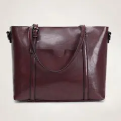 ★新品未使用★ レディース ビジネスバッグ ショルダー トート 濃茶 A4