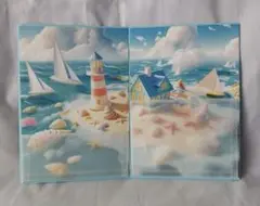 [ハンドメイド] 簡易見開きファイル⑲ 海 風景