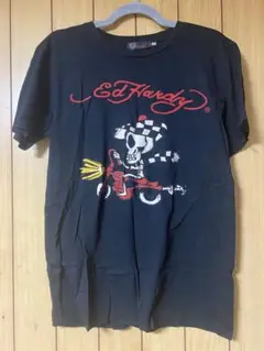 Ed Hardyバイク スカル ラインストーン Tシャツ
