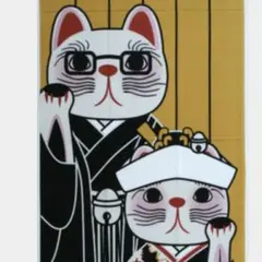 【福招き猫手ぬぐい】　日本製　✩.*˚福招きねこ ☺︎ 新郎新婦
