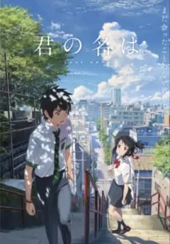 ポスター(アニメ) B2ポスター B.立花瀧＆宮水三葉(階段) 「君の