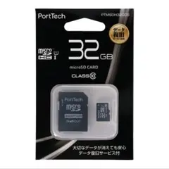 PortTech microSDカード 32GB CLASS 10