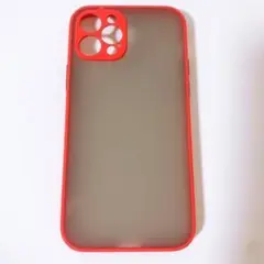 ⭐️iPhone12pro ケース スケルトン 6.1インチ レッド 匿名配送