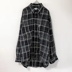 ◉SABLINA VALENTINO　美品　長袖シャツ　黒×チェック柄　M