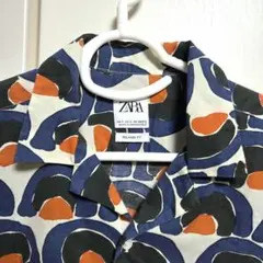美品 ZARA リラックスフィット 半袖シャツ Mサイズ