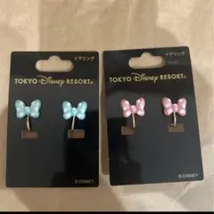 ディズニーリゾート　ミニー　リボン　イヤリング