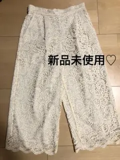 新品未使用 ロペピクニック パンツ ウエストゴム ワイドパンツ レース