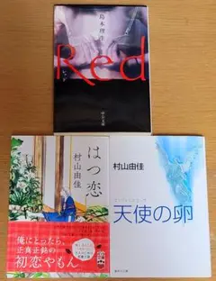 島本理生「Red」村山由佳「はつ恋」「天使の卵」文庫本3冊セット