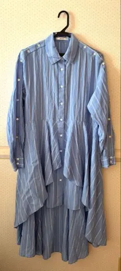 SNIDEL フィッシュテールワンピ　ストライプ