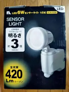 LED 6W センサーライト SLN-65B