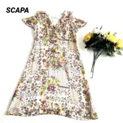SCAPA　スキャパ　ワンピース　コットン　半袖