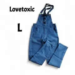 ラブトキシック　Lovetoxic　オーバーオール　L　リボン