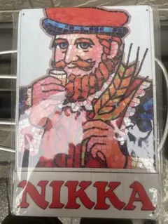 ニッカ ウィスキー アルミ看板 レトロ 看板 新品 アンティーク