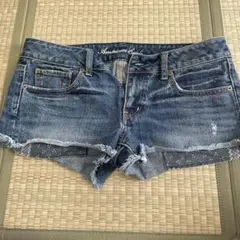 American eagle ダメージ　ショートパンツ