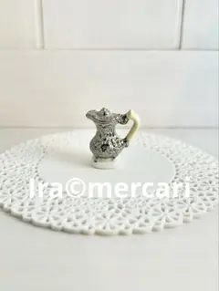 ホットチョコレートのポット　フェーブ　フェーヴ　フランス製　ミニチュア　陶器