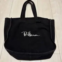 Ron Herman ブラック トートバッグ　ロンハーマン　黒　エコバッグ　鞄