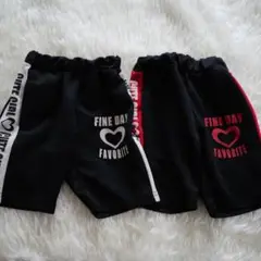 黒 ハーフパンツ 2着セット