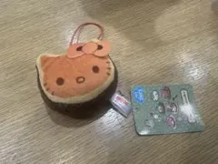 ハローキティ　和菓子ティータイム　マスコット　どら焼き