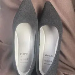 steppi ステッピーフラットパンプス　黒