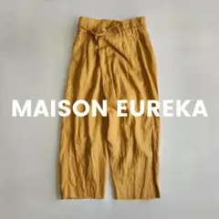 【夏物限定スペシャルセール】 MAISON EUREKA リネン ラップ パンツ