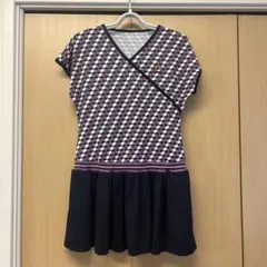 美品　FILA 幾何学模様 テニスワンピース　Lサイズ