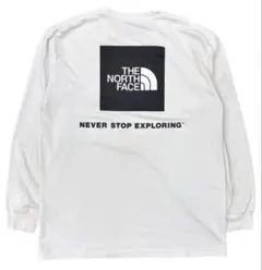 The North Face バックロゴ プリント ロングスリーブ カットソー