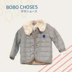 【BOBO CHOSES】キルティングジャケット ボア 2-3Y 98㎝