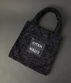【新品•未使用】CITEN キラキラクリアロゴトートバッグ ブラック