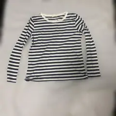 ‼️未使用に近い‼️長袖Tシャツ黒白ボーダー　earth music&ecology