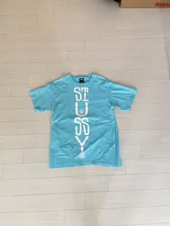 STUSSY 水色 Tシャツ Mサイズ