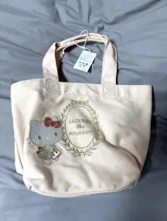 ラデュレ LADUREE ハローキティ サンリオ トートバッグ ピーチ
