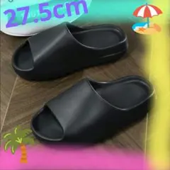 254 黒 サンダル 厚底 ビーチサンダル イージー スライドサンダル メンズ