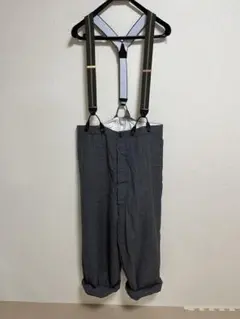 ポールハーデン サスペンダーショートパンツ Paul harmden XS Paul Harnden ポールハーデン サスペンダー付き リネン混 パンツ