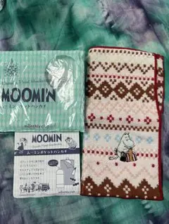MOOMIN ママ柄　ポケット（ボトル）ハンカチ 綿100%