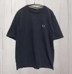 FRED PERRY フレッドペリー　Tシャツ　鹿の子　SOLOTEX ネイビー