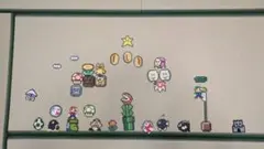 スーパーマリオ アイロンビーズ　アート