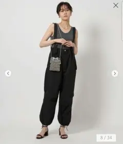 MFG ブラック サロペット クロスストラップ