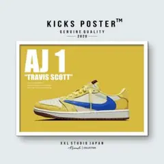 エアジョーダン1ロー トラヴィス・スコット カナリー ポスター AJ1-L77