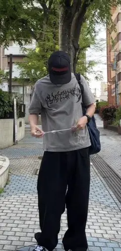antimid tシャツ　グレー