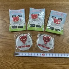 コーすけ反射キーホルダー×2個・スマホケーブルカバー×3個