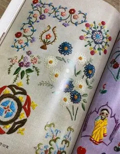 お盆セール絶版【昭和レトロ】たのしい刺しゅう図案集2 花・風景・多数掲載 刺繍本