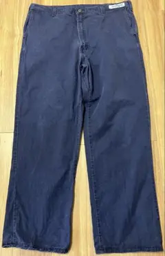 workrite ワークパンツ　42インチ　ネイビー　バギー　ワイド　メキシコ製