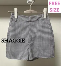 【新品未使用 美品】SHAGGIE 千鳥柄ショートパンツ