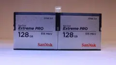 SanDisk Extreme PRO 128GB CFast 2.0 セット