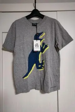 【新品】タグ付き ポールスミス 半袖 Tシャツ 恐竜 ダイナソー グレー M